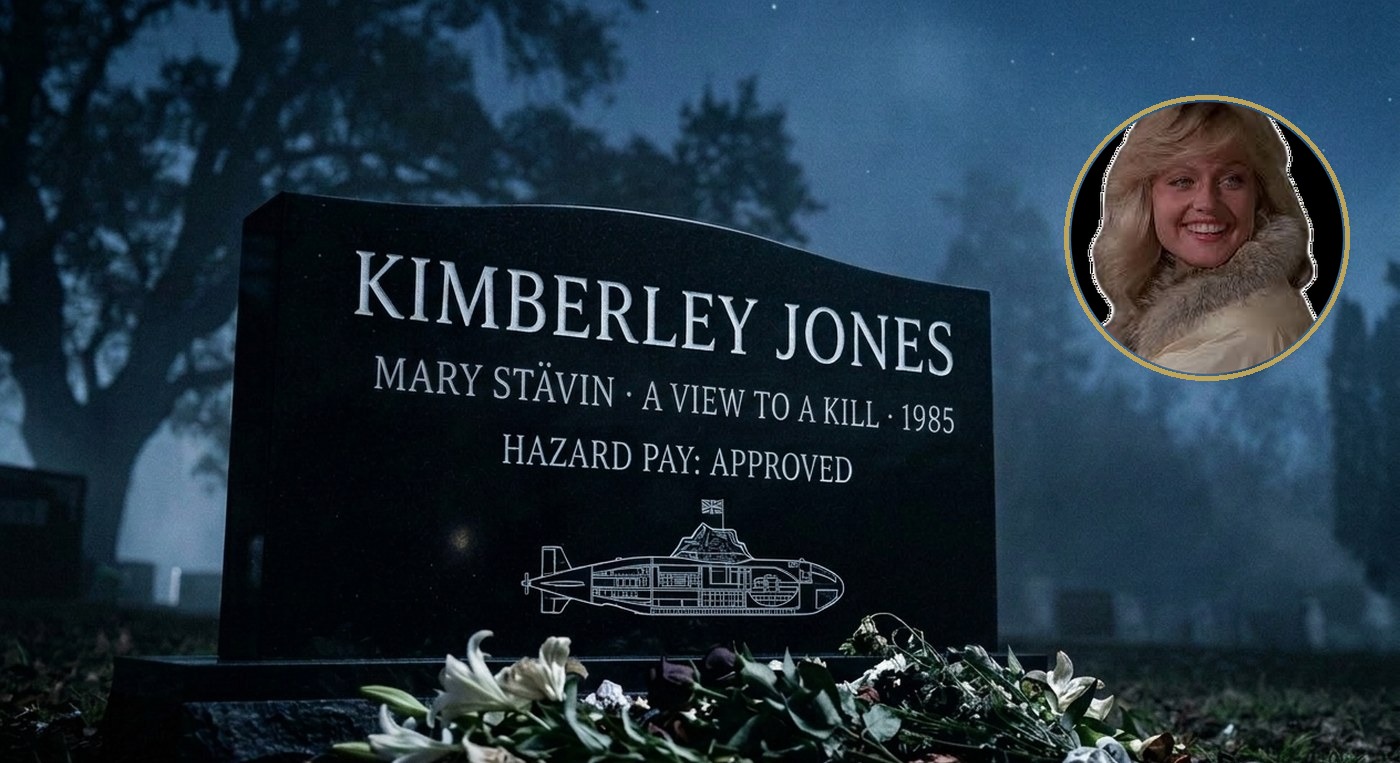Kimberley Jones headstone in black granite with white lettering